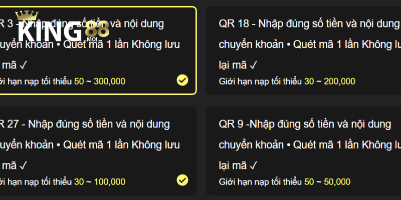 Nạp Tiền King88 3 Những điều cần biết khi nạp tiền vào King88